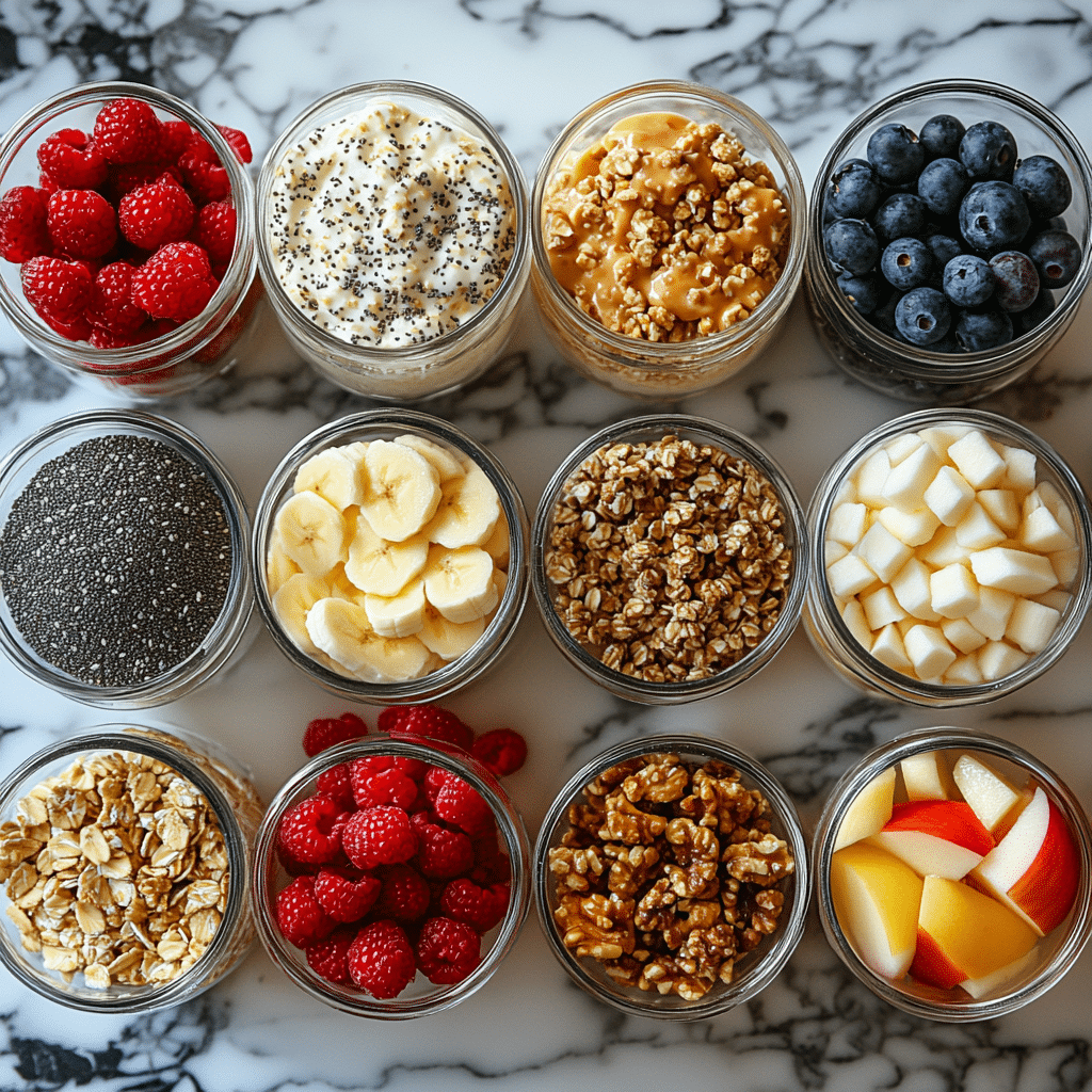 high-protein-overnight-oats-ingredients Ingredients for High Protein Overnight Oats