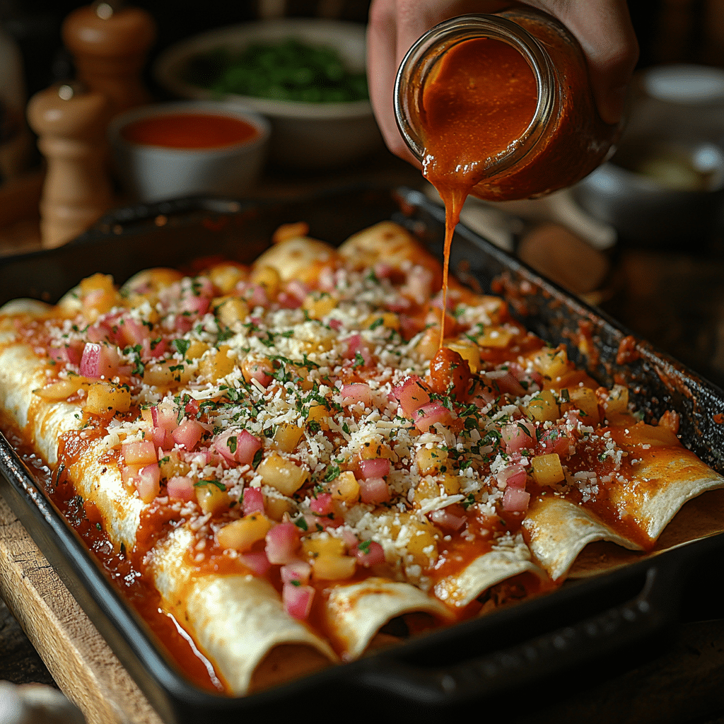 vegetarian-enchiladas-step-by-step Vegetarian enchiladas preparation steps
