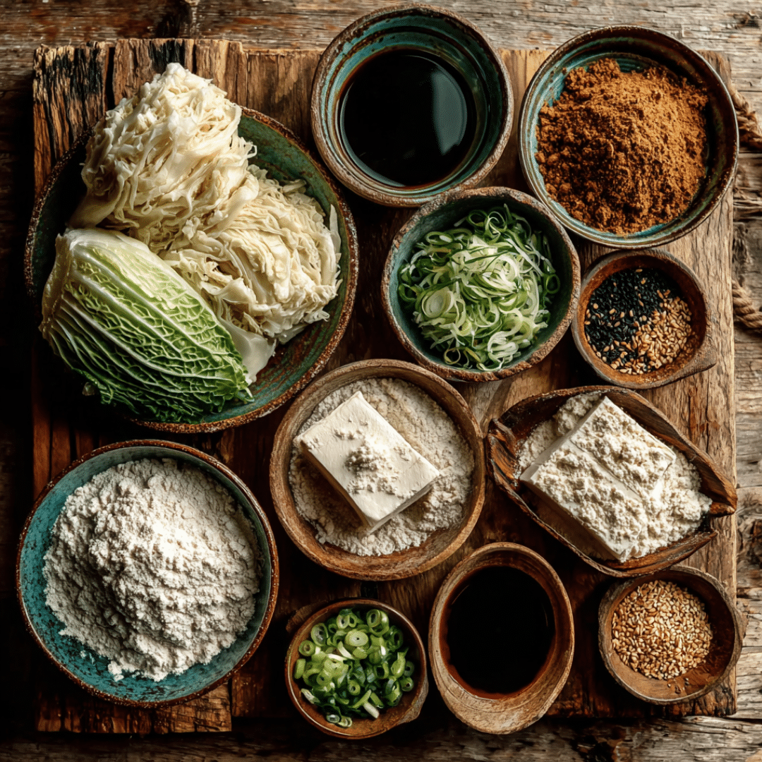 Ingredients for Vegan Soup Dumplings