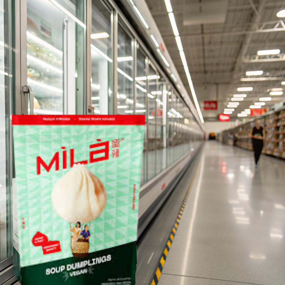 MiLa Vegan Soup Dumplings in Costco freezer section