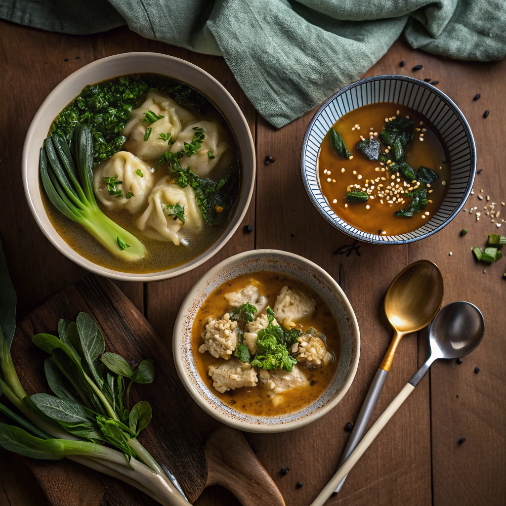 Three MiLa Vegan Dumpling bowl ideas – miso, Instant Pot, and peanut sauce