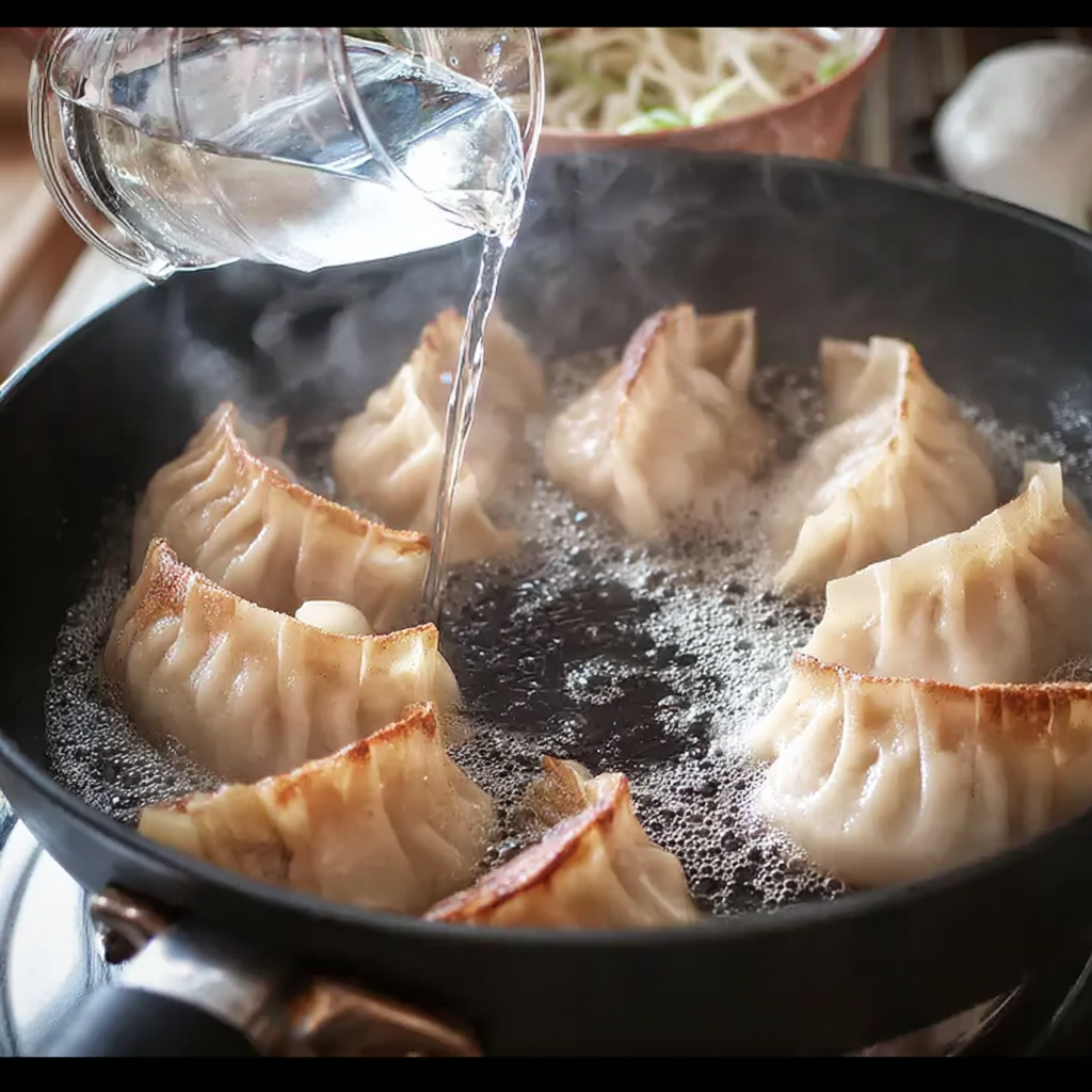 reheating-frozen-dumplings-without-drying Reheating frozen dumplings without drying them in a pan with steam